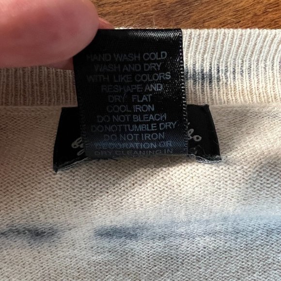 Torn By Ronny Kobo Tunic Sweater M 100% Cashmere Tie Dye Bead Embellishe… - Picture 11 of 12